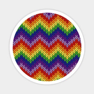 Multi Color Knitting Pattern Magnet